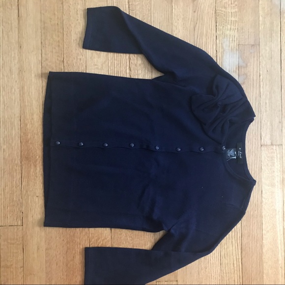 U-knits cardigan Military navy blue Bow rockabilly - Picture 4 of 11